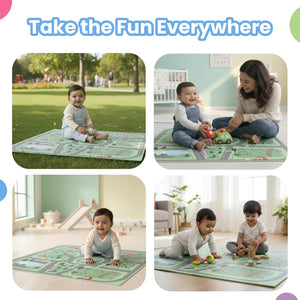 Nuluv Mini Drive Soft Foam Play Mat | The Mom Store India - Baby Playmat