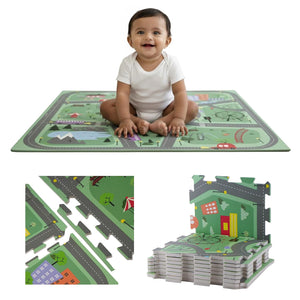 Nuluv Mini Drive Soft Foam Play Mat | The Mom Store India - Baby Playmat