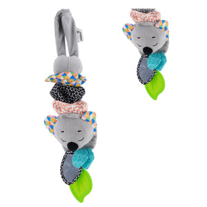 Nuluv Musical Koala Baby Toy, Soft Plush Sensory Toy with Music, Teether & Crinkle Ears, Calming Bedtime Companion, Soothing Sound & Vibration, For Babies Aged 3+ Months - Hanging Toy