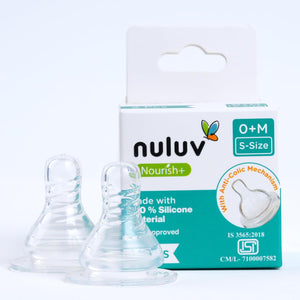 Nuluv Narrow Neck Feeding Nipple | The Mom Store India - S Feeding