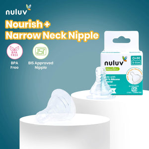 Nuluv Narrow Neck Feeding Nipple | The Mom Store India - S Feeding