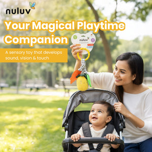 Nuluv - Rattle - Nuluv Pineapple Rattle Soft Toys - NU - I - 0038