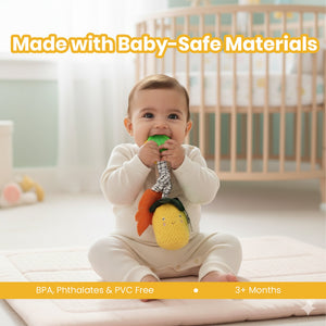 Nuluv - Rattle - Nuluv Pineapple Rattle Soft Toys - NU - I - 0038