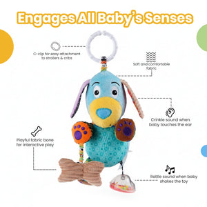 Nuluv Play Puppy Soft Hanging Toy | The Mom Store India - Soft Toy