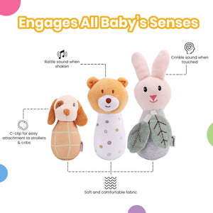 Nuluv Sensory Cuddlies Soft Toys - NU - I - 0036
