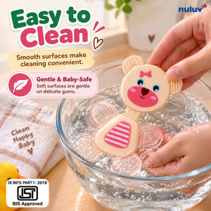Nuluv Silicone Flexi Bear Shape water filled Food-Grade Teether for baby - Pacifiers, Teethers & Rattles