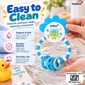 Nuluv Silicone Overmould Shape water filled Food-Grade Rattle for baby - Pacifiers, Teethers & Rattles