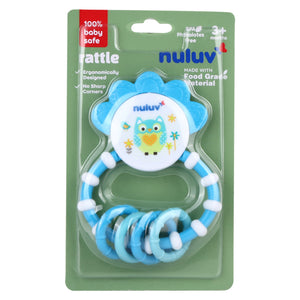 Nuluv Silicone Overmould Shape water filled Food-Grade Rattle for baby - Pacifiers, Teethers & Rattles