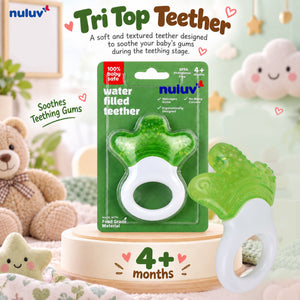 Nuluv Silicone Tri Top Shape water filled Food-Grade Teether for baby - Pacifiers, Teethers & Rattles
