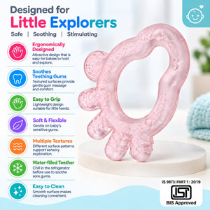 Nuluv Silicone water filled Food-Grade Teether for baby - Foot Shape Pacifiers, Teethers & Rattles