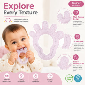 Nuluv Silicone water filled Food-Grade Teether for baby - Foot Shape Pacifiers, Teethers & Rattles