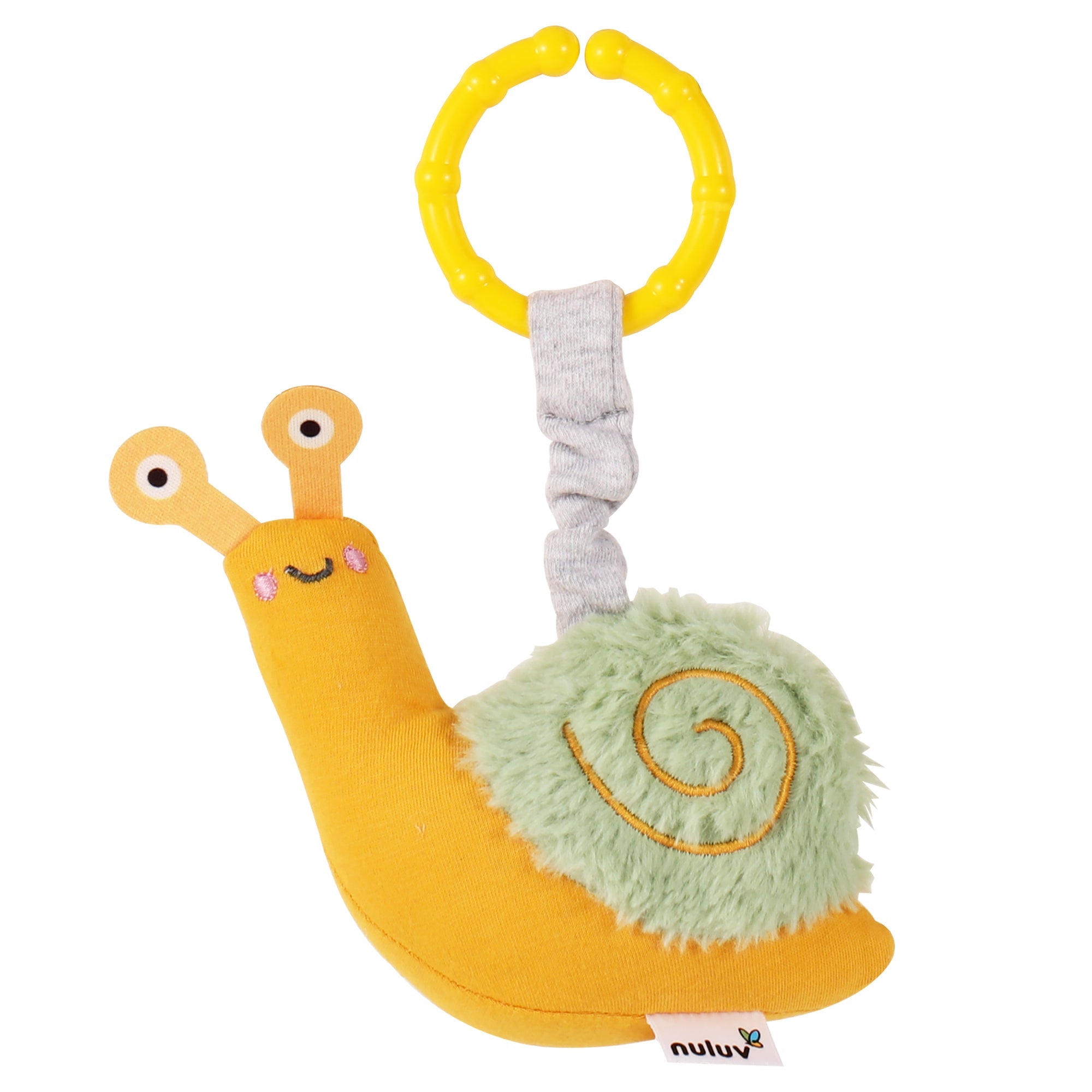 Nuluv - Rattle - Nuluv Snail Rattle Buddy Soft Toys - NU - I - 0033