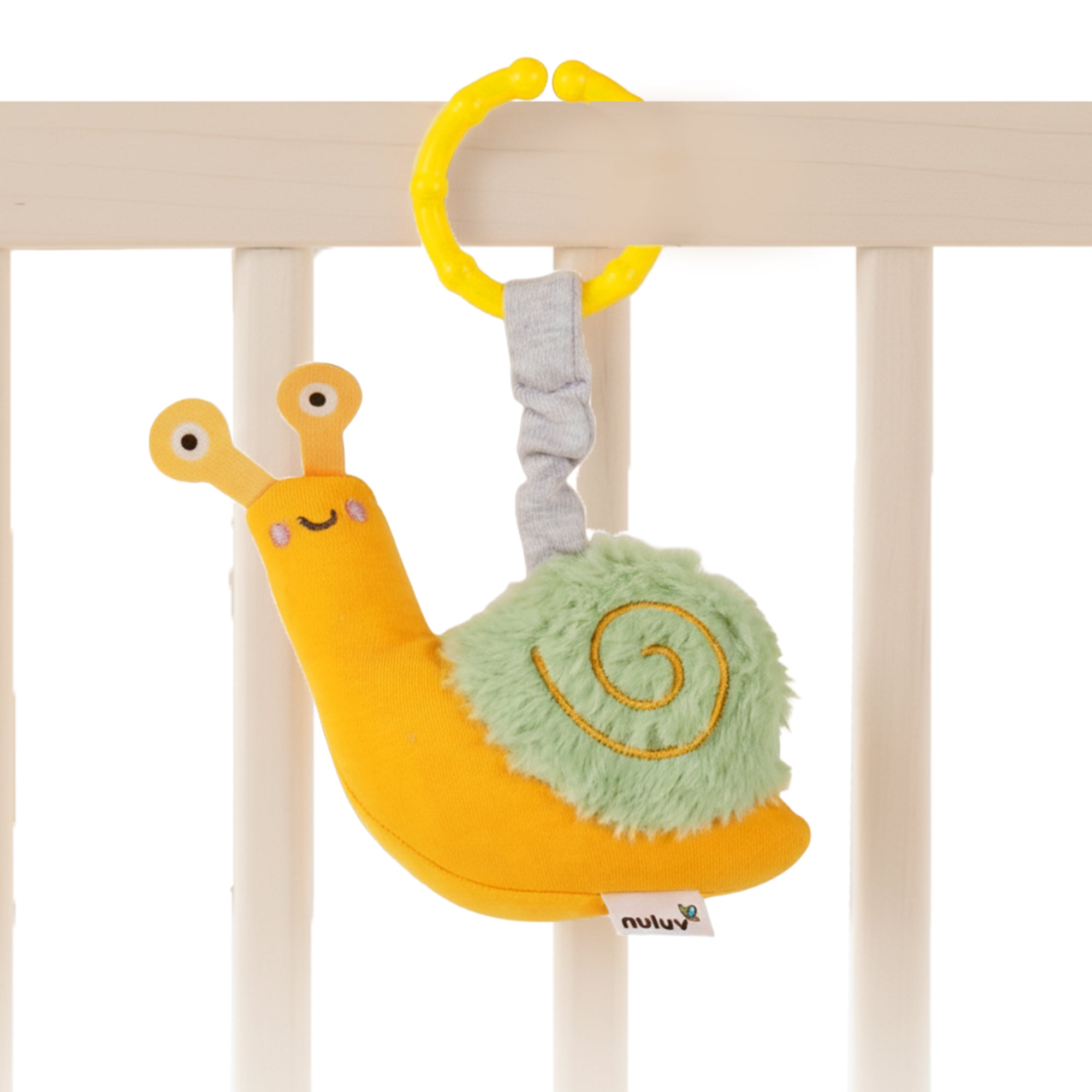 Nuluv - Rattle - Nuluv Snail Rattle Buddy Soft Toys - NU - I - 0033