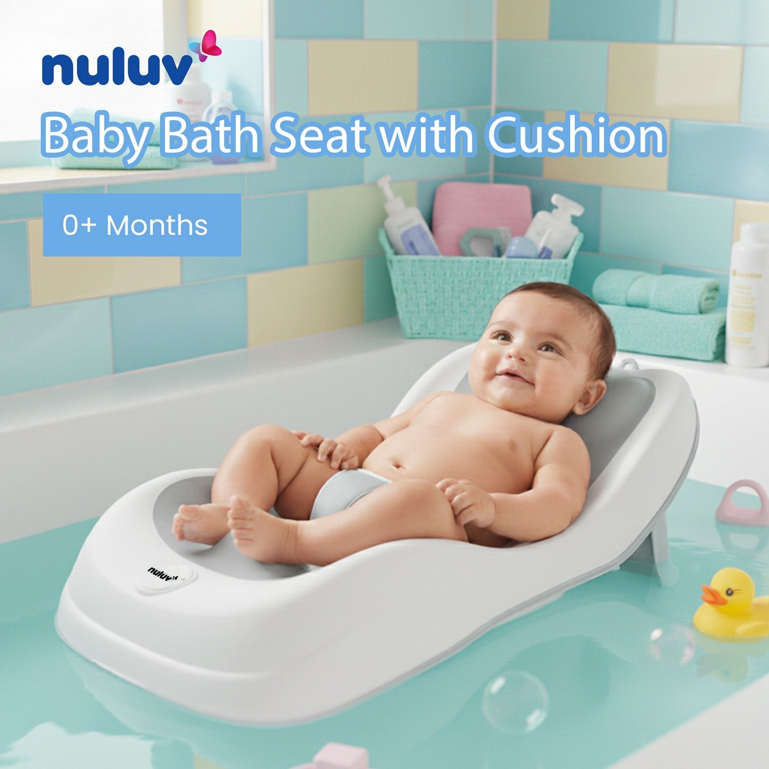 Nuluv Soft Baby Bather with Head & Back Support - Baby Bather