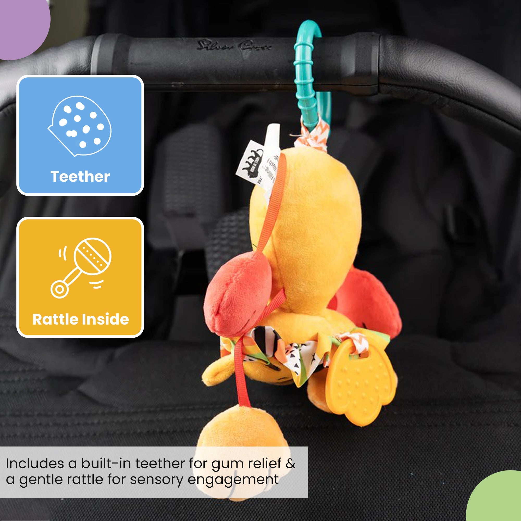 Nuluv Soft Hanging Toys Jittery Lino (no rattle inside) - NU - I - 0025