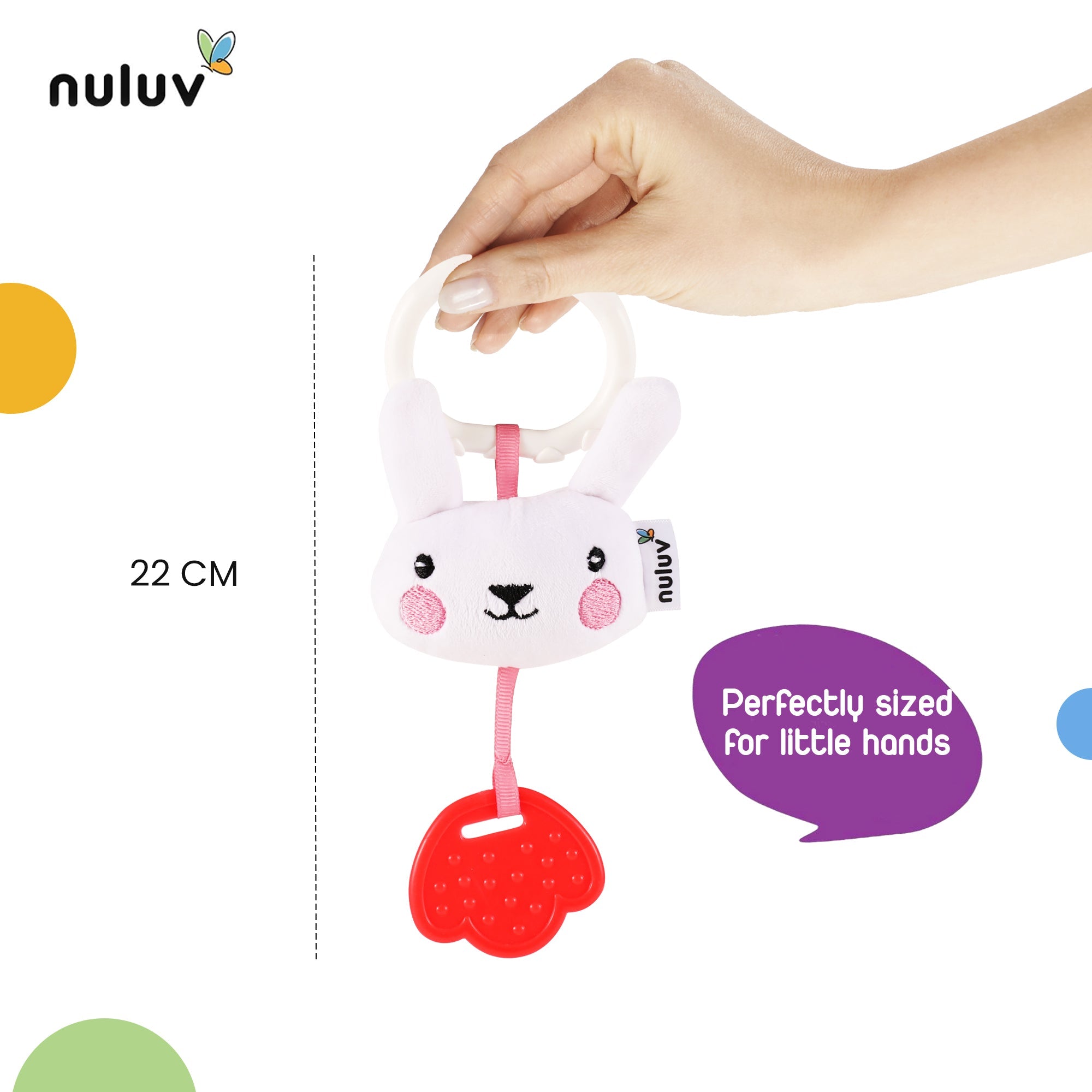 Nuluv Soft Toys Bunny Silicone Teether - NU - I - 0023