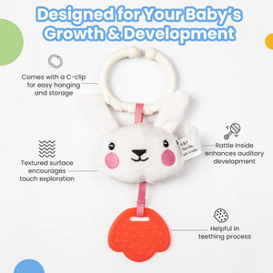 Nuluv Soft Toys Bunny Silicone Teether - NU - I - 0023