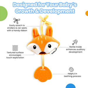 Nuluv Soft Toys Fox Teether - NU - I - 0021