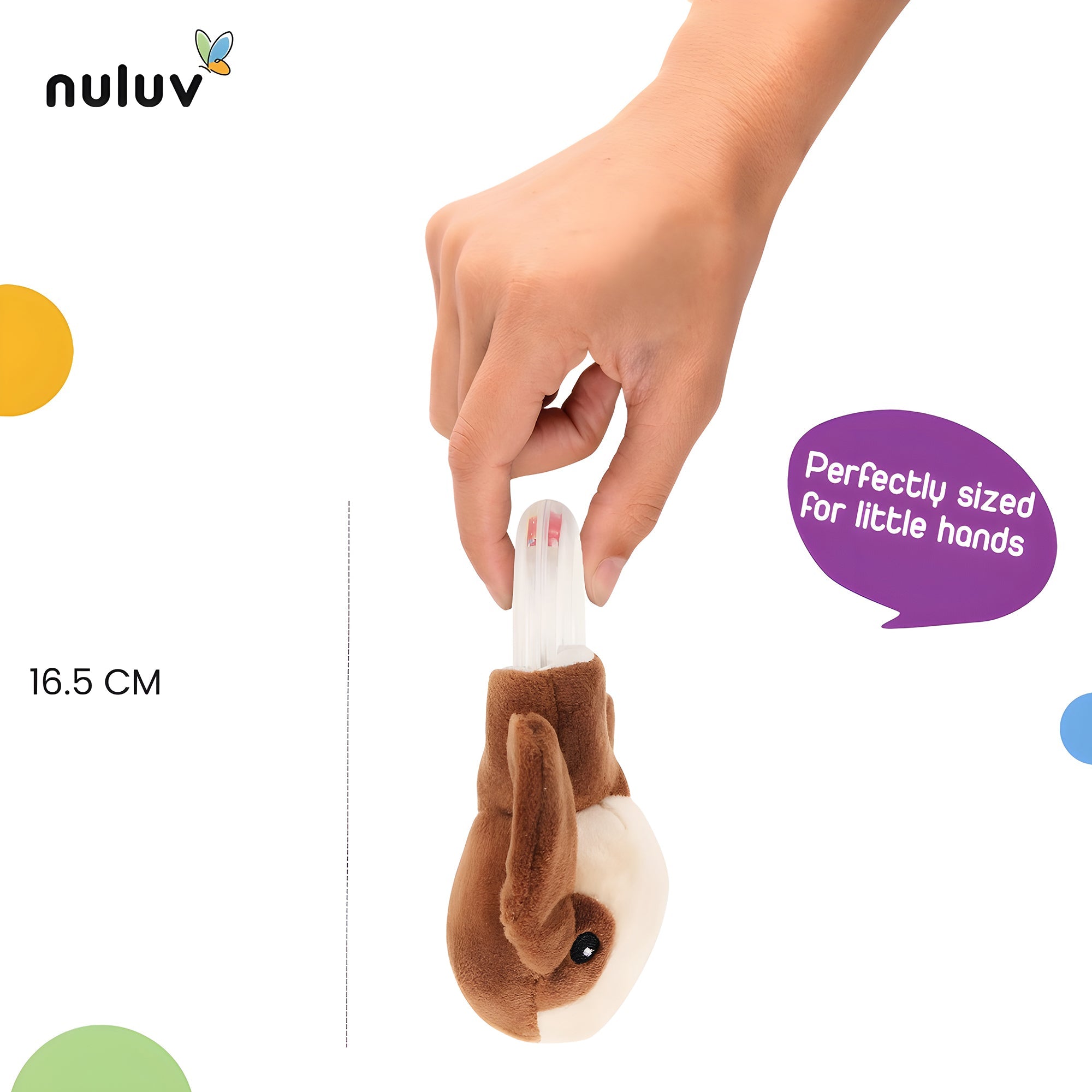 Nuluv Soft Toys Puppy Ring Rattle - NU - I - 0018