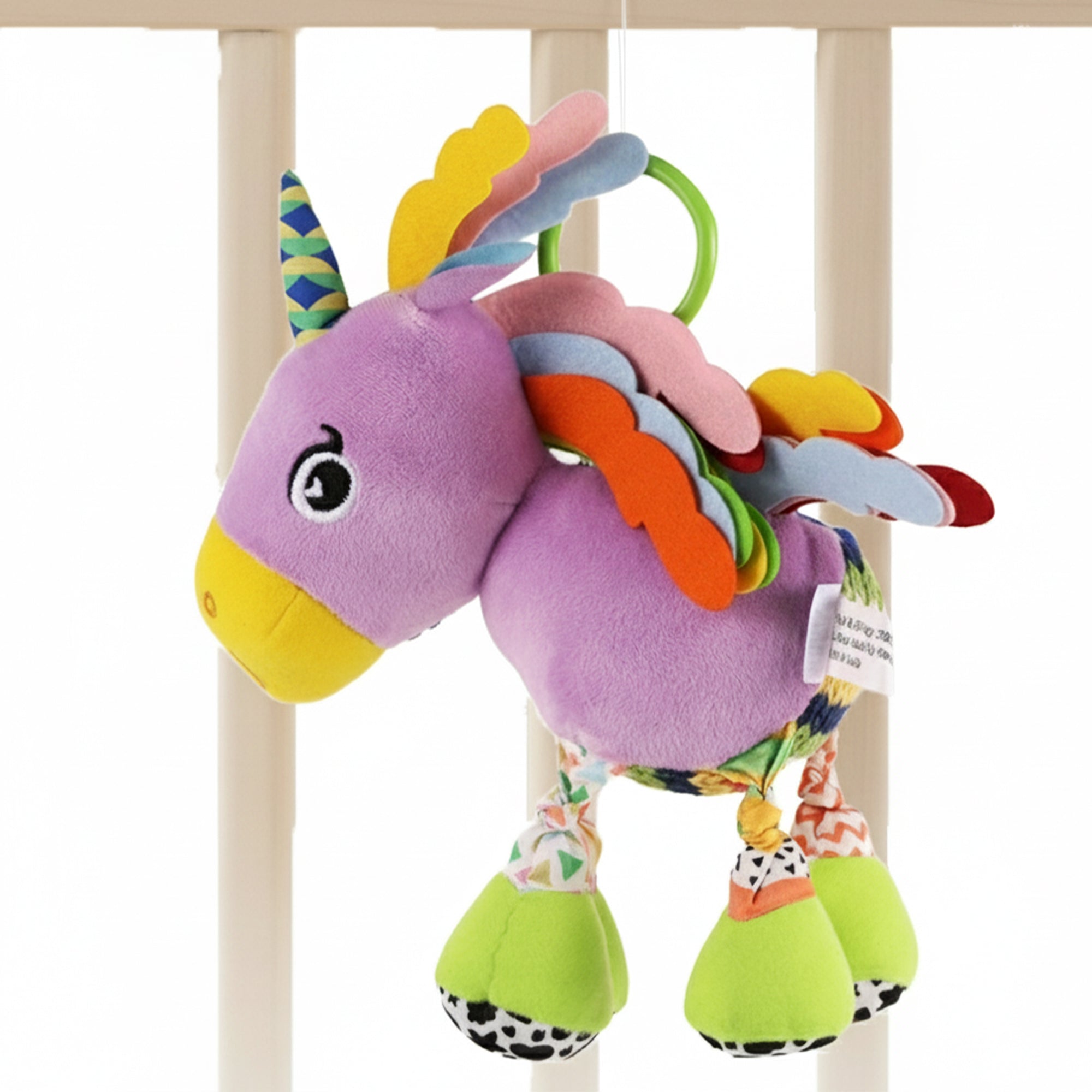 Nuluv - Rattle - Nuluv Sparkly Unicorn Soft Toys - NU - I - 0044