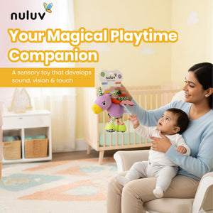 Nuluv - Rattle - Nuluv Sparkly Unicorn Soft Toys - NU - I - 0044