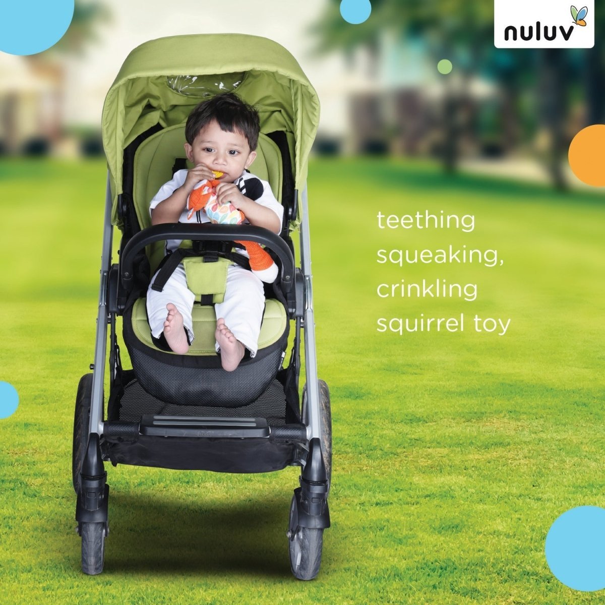 Nuluv Squirrel- Hanging cot stroller toy - NU-I-0002