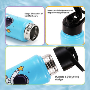 Nuluv - Sippers - Nuluv Steel Sport Sipper Space - NUL - SSSB - 005