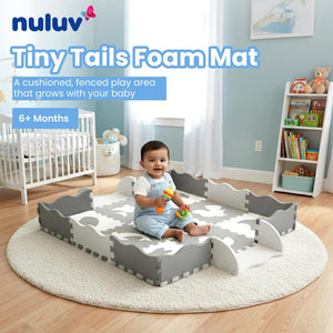 Nuluv Tiny Tails Soft Foam Mat With Fence | The Mom Store - Baby Playmat