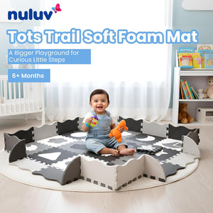 Nuluv Tots Trail Soft Foam Mat With Fence | The Mom Store - Baby Playmat