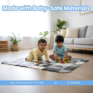 Nuluv Tots Trail Soft Foam Mat With Fence | The Mom Store - Baby Playmat