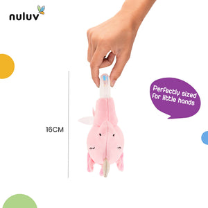 Nuluv Unicorn Ring Rattle Toy, Soft Toy with Rattle Sound, Ring Rattle for Babies - NU - I - 0017