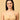 Model wearing beige coloured non-padded nursing and feeding bra from the mom store