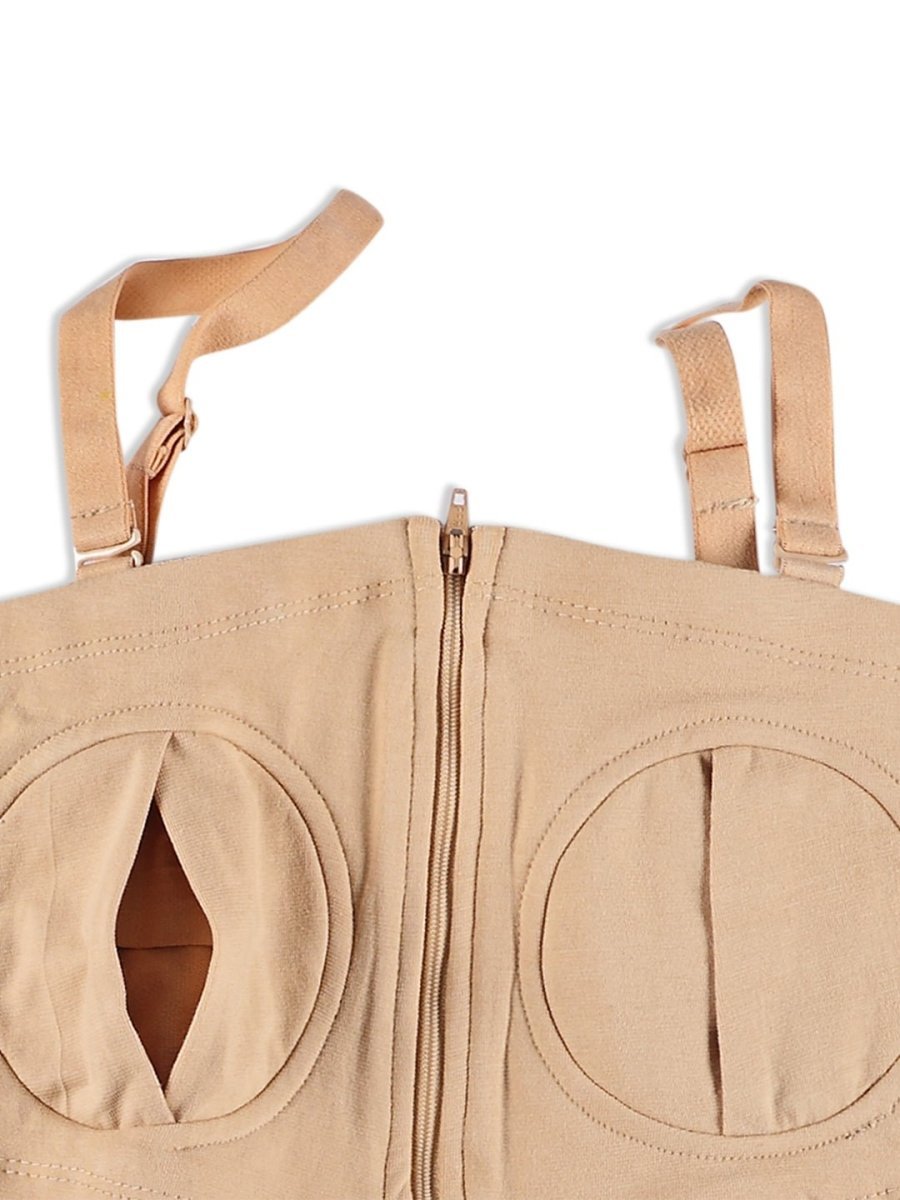 Nursing Pumping Bra Beige-Hand Free - MPBRR-BGE-S-M