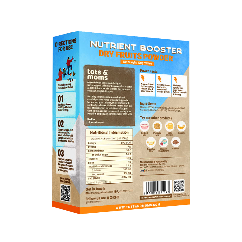 Tots & Moms 100% Dry Fruits Powder for babies
