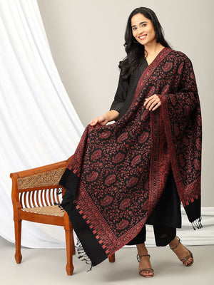 Obsidian Wrap Acrylic Woolen Stole - WNTSTL - OBSWRP