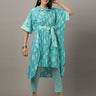 Ocean Waves Printed Kaftan Co-Ord Set - WES-ATLCO-S