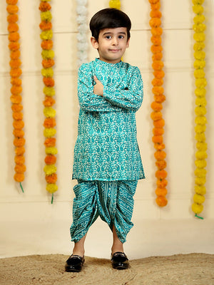 Oceanic Elegance Boys Dhoti Kurta Set