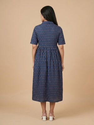 Off - Duty Navy Maternity And Nursing Dress - S Maternity Casual Dress