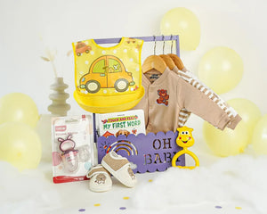 Baby unisex hamper gift set for baby shower gifting