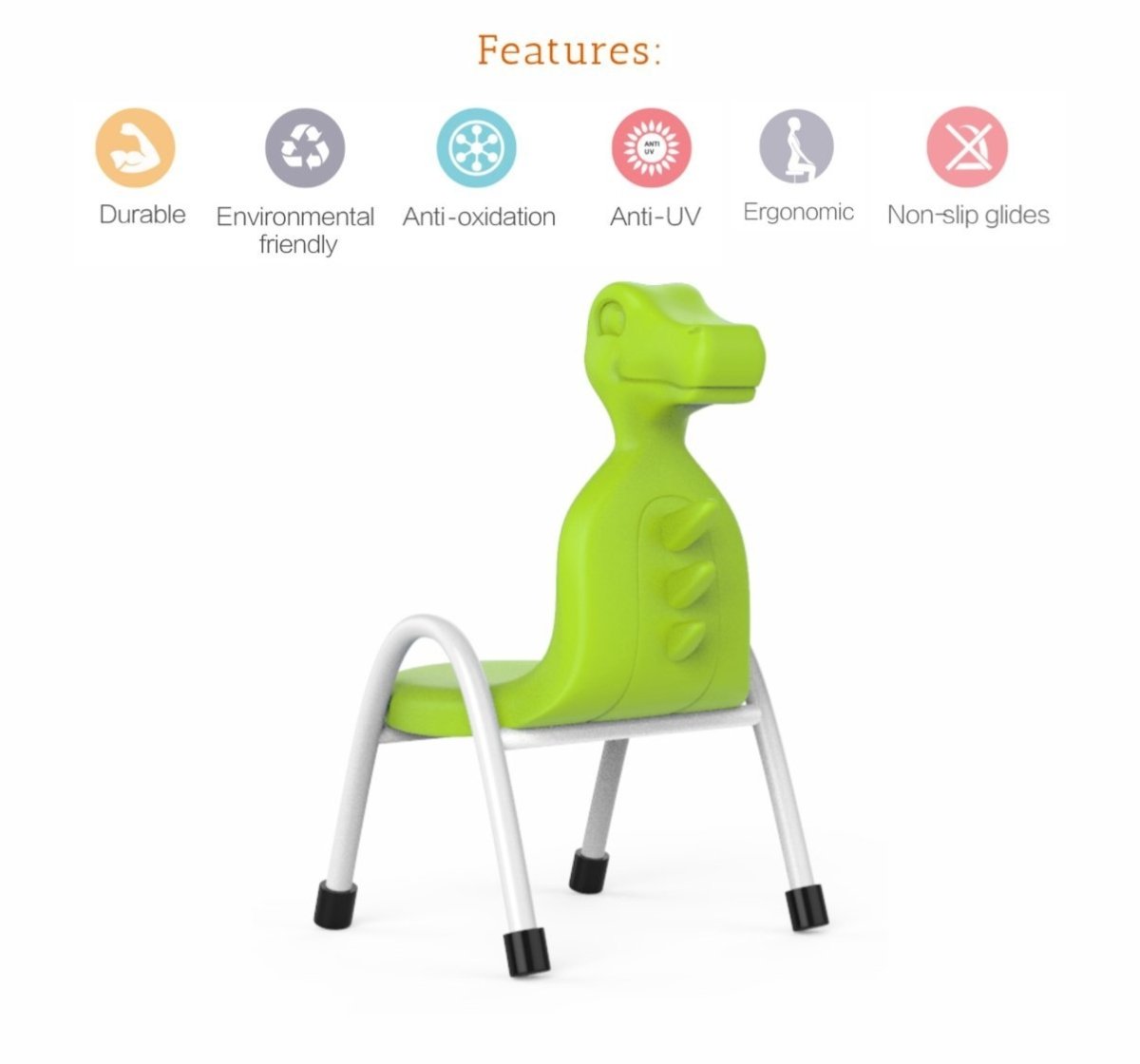 OK Play Dino Chair- Green - FTFF000332