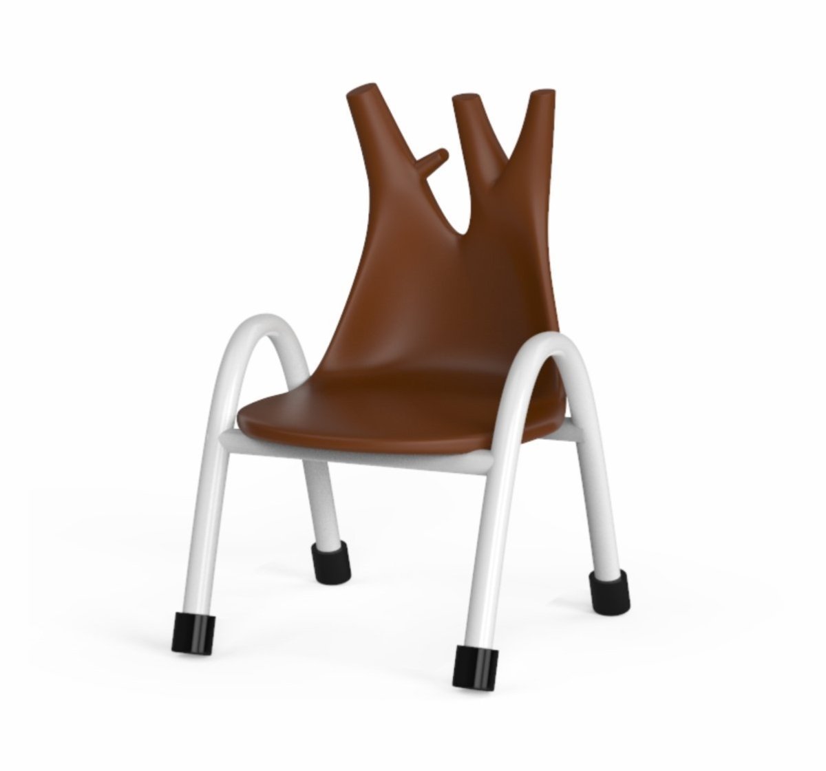 OK Play Trunk Chair- Brown - FTFF000423