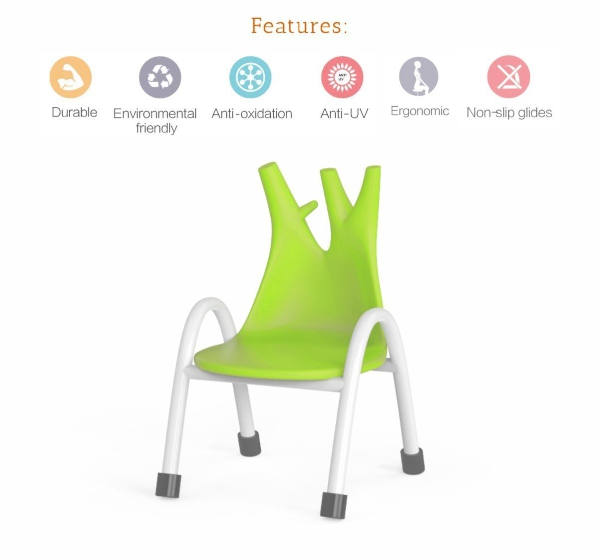 OK Play Trunk Chair- Green - FTFF000656