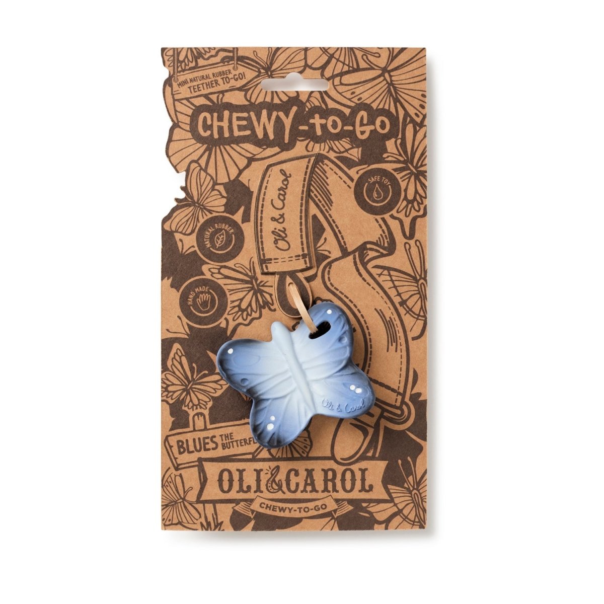 Oli & Carol Blues The Butterfly Chewy Teether - L_CHEWY_BUT_BLUE