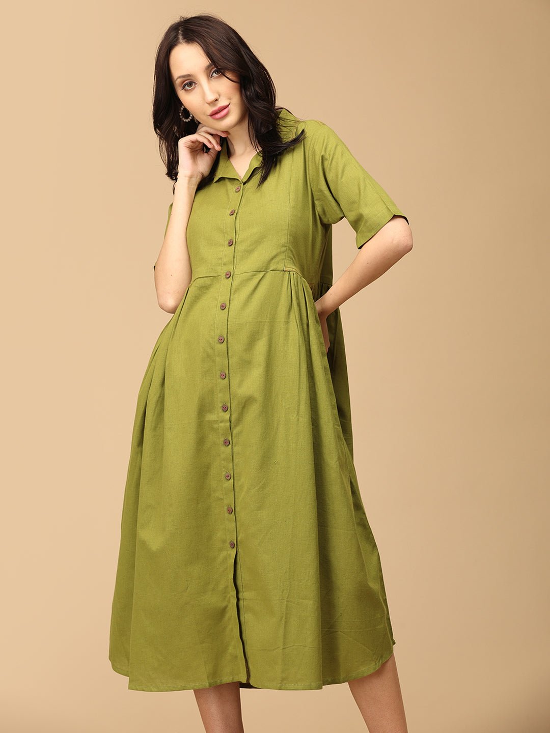 Olio Charm Maternity and Nursing Dress - DRS - SK - OLCHR - S