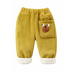 Olive Bear 3DEars 2pcs sherpa Winter Tracksuit Set for Kids - 1 - 2 Years Kids Clothing