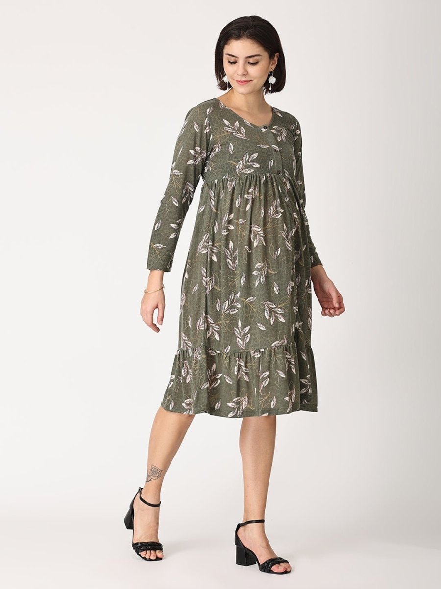 Olive Garden Maternity and Nursing Dress - DRS-OLVGN-S