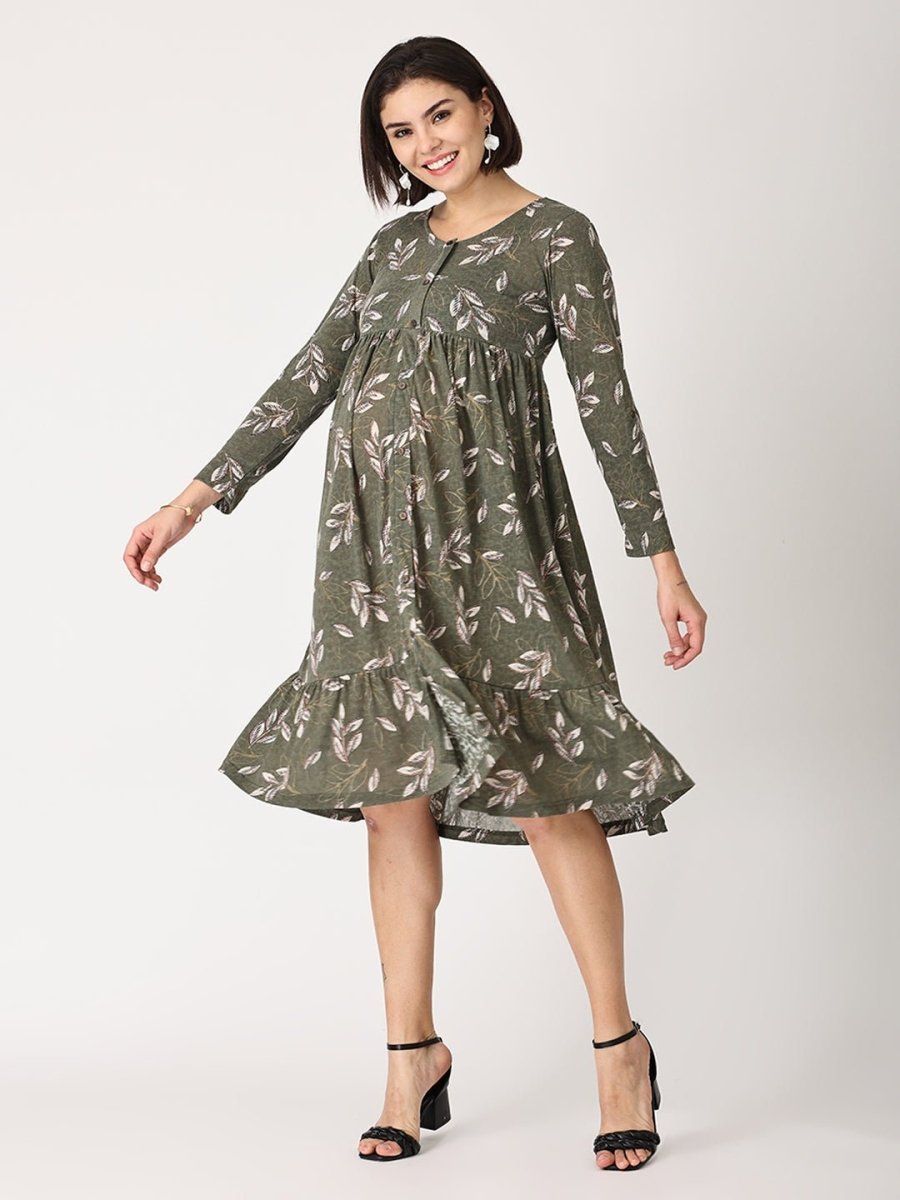 Olive Garden Maternity and Nursing Dress - DRS-OLVGN-S