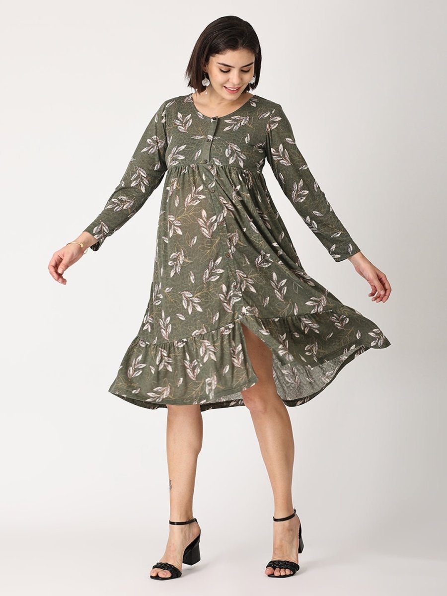 Olive Garden Maternity and Nursing Dress - DRS-OLVGN-S