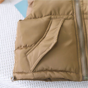 Olive Green Brown Puffer Jacket And Matching Track Suit 3 Pcs Winterwear Set For Toddlers And Kids - 5 - 6 Years Kids Clothing