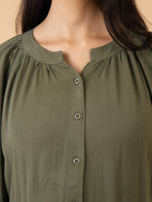 Olive My Dreams Maternity and Nursing Nightwear Set - Olive Maternity Nightwear Set